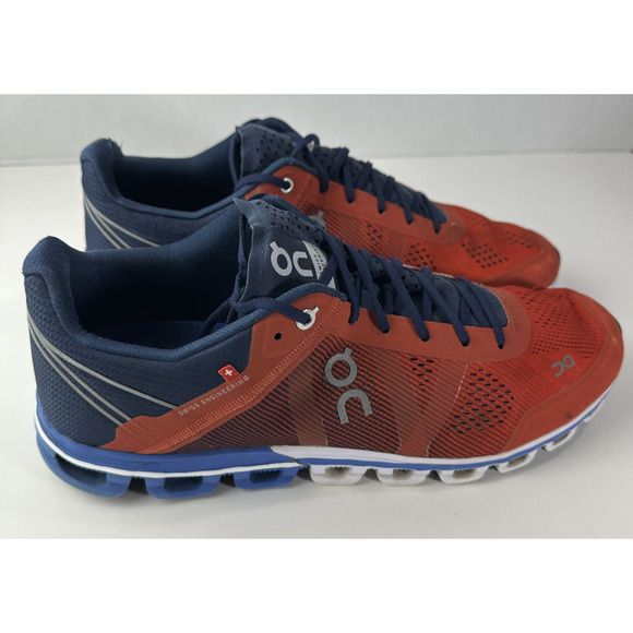 *Flawed On Running Cloudflow Shoes Rust/Pacific Men's Size 11 Running Sneakers - Picture 4 of 16